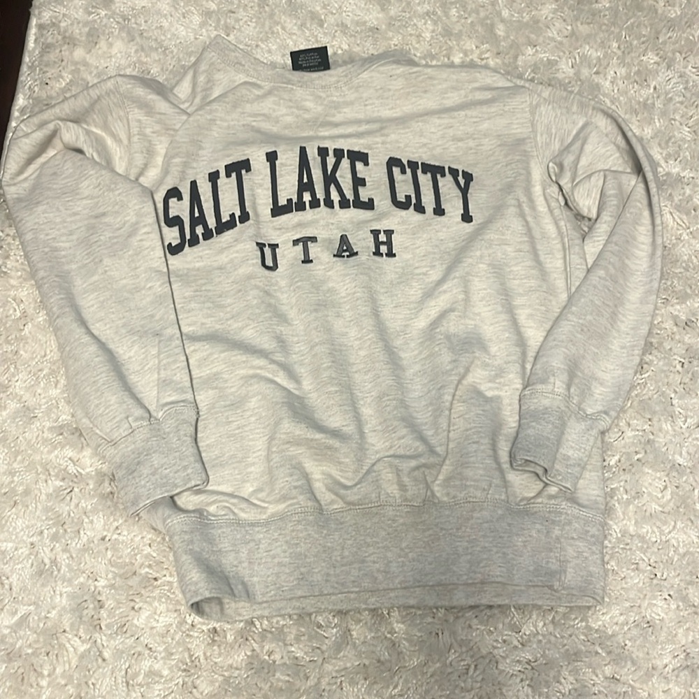 White Salt Lake City sweater